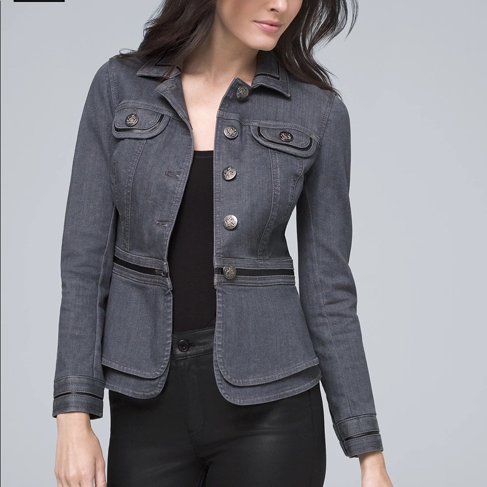 White House Black Market Gray Jacket